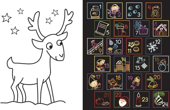 Produktbild Das grosse Adventskalender Kritzel-Kratz