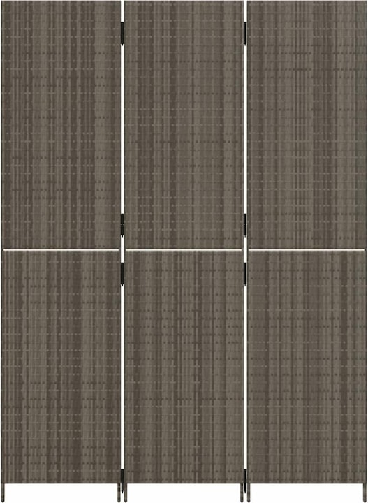 Actual product image VidaXL Screen 3-piece grey poly rattan,Colour: Grey,Material: Poly