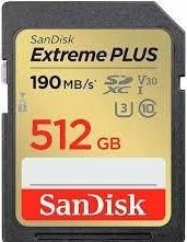 Actual product image SanDisk Extreme PLUS SDXC /s UHS-I (512 GB, SDXC, UHS-I)