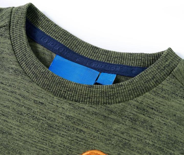 Immagine prodotto vidaXL Camicia da bambino a maniche lunghe kaki melange 92,Materiale: 80 (92)