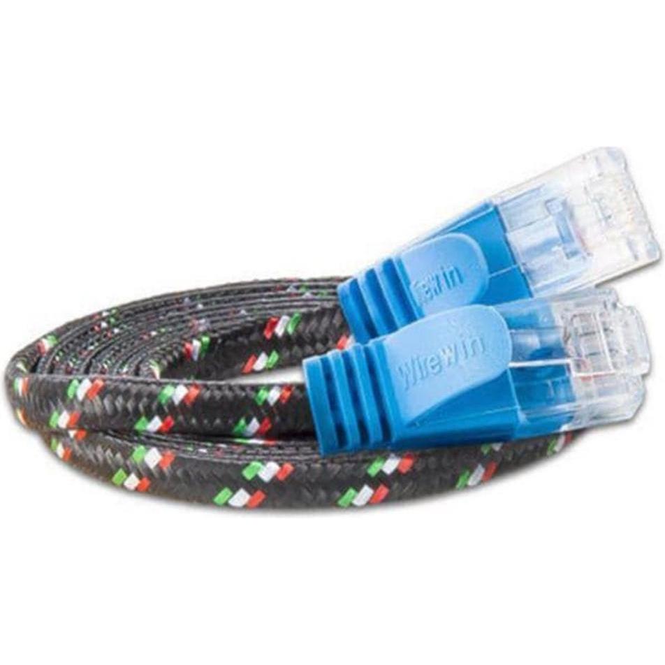 Wirewin Slim Toughkabel: UTP, 0.25m, blau (UTP, CAT6, 0.25 m), Netzwerkkabel