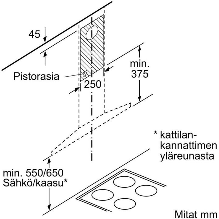 Produktbild Bosch Hausgeräte DWQ66DM50 (Wandhaube)
