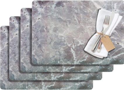 Productafbeelding Westmark 4 placemats marmer grijs 30,0 x 43,5 cm
