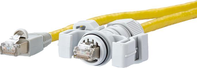 Actual product image Metz Connect E-DAT Industry IP67 V6 (S/FTP, CAT6, 1 m)