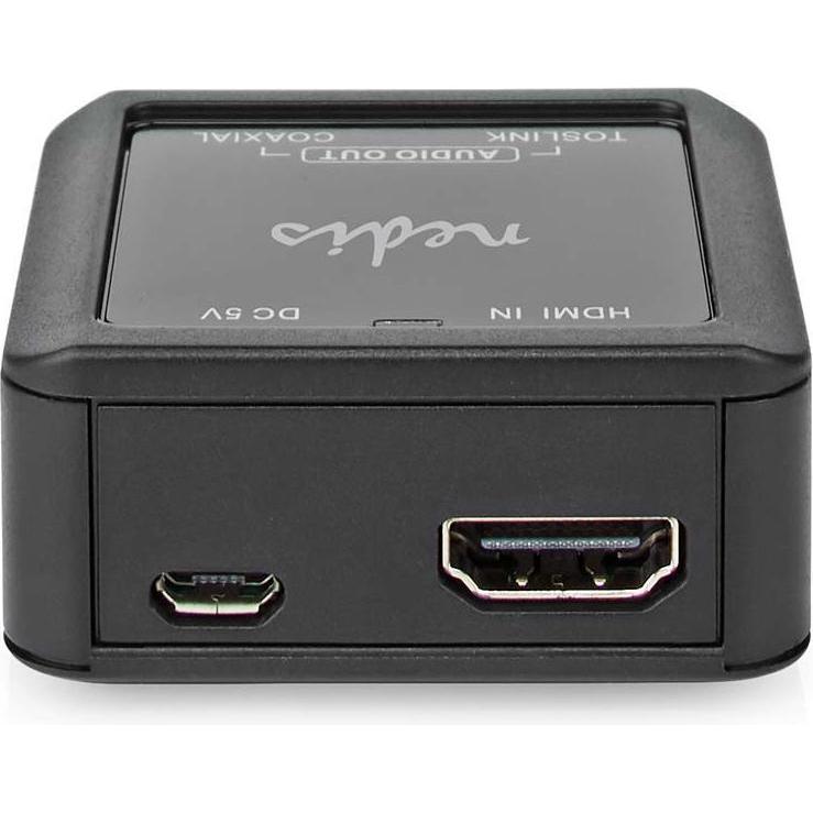 Nedis Digital Audio Converter 1-Weg Anschlüsse – Eingang: DC Power / HDMI™ Eingang Anschlüsse (0.05 m), Audio Kabel