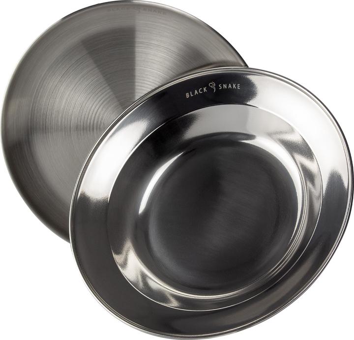 Image du produit Black Snake Set d'assiettes en acier inoxydable
