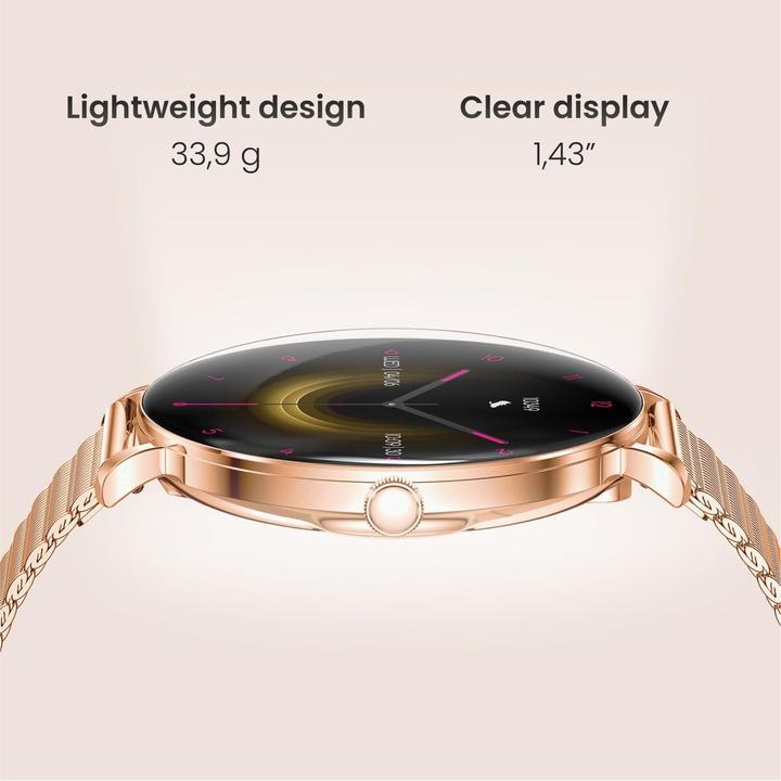 Actual product image Forever Smartwatch SB-370 Rose Gold - Spotted Band