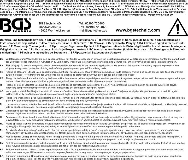 Immagine prodotto BGS Chiave per filtro olio 12 lati per frizione Haldex su VW Allrad SW 46 mm