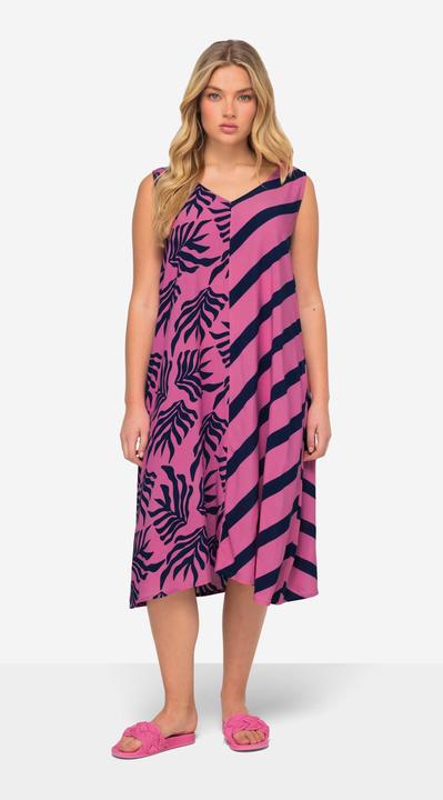 Produktbild Laurasøn Kleid, A-Line, Print-Mix, V-Ausschnitt, ärmellos (3XL)