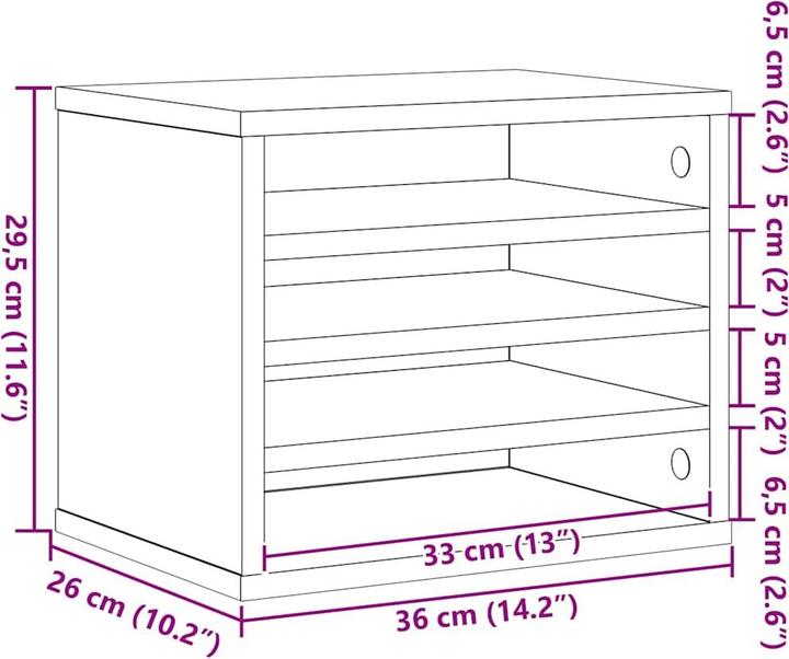 Actual product image vidaXL Schreibtisch Organizer