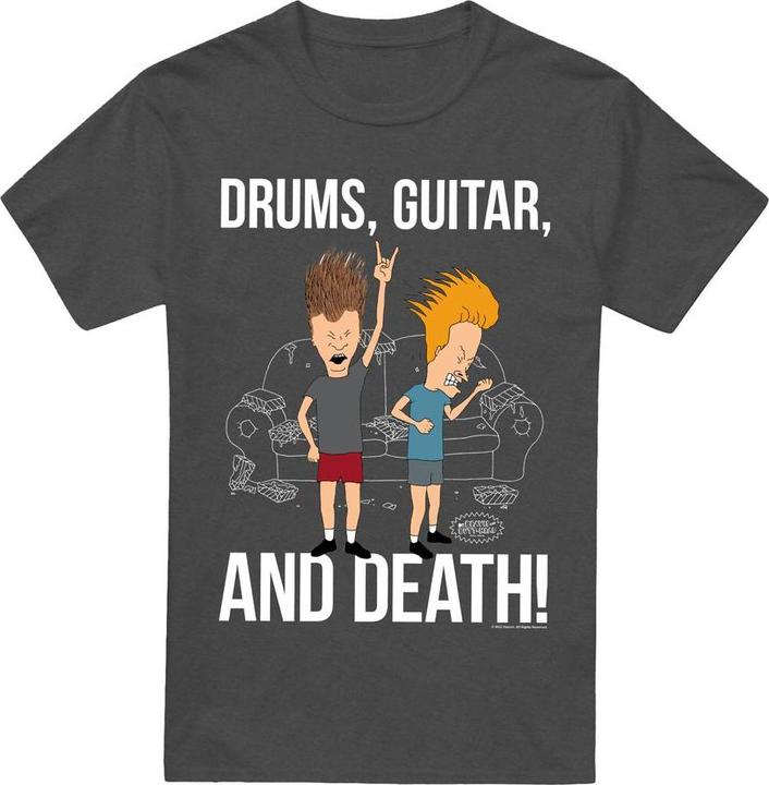 Produktbild Beavis and Butthead Drums Guitar & Death TShirt (M)