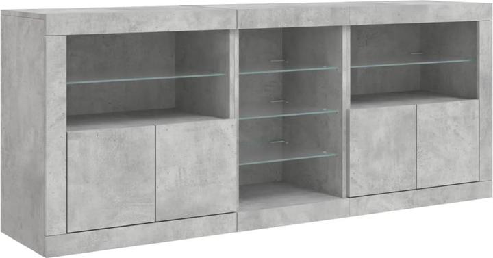 Produktbild VidaXL Sideboard mit LED-Leuchten (162 x 37 x 67 cm)