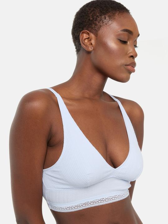 Actual product image DIM Crop-Top Cotton Lace (L)