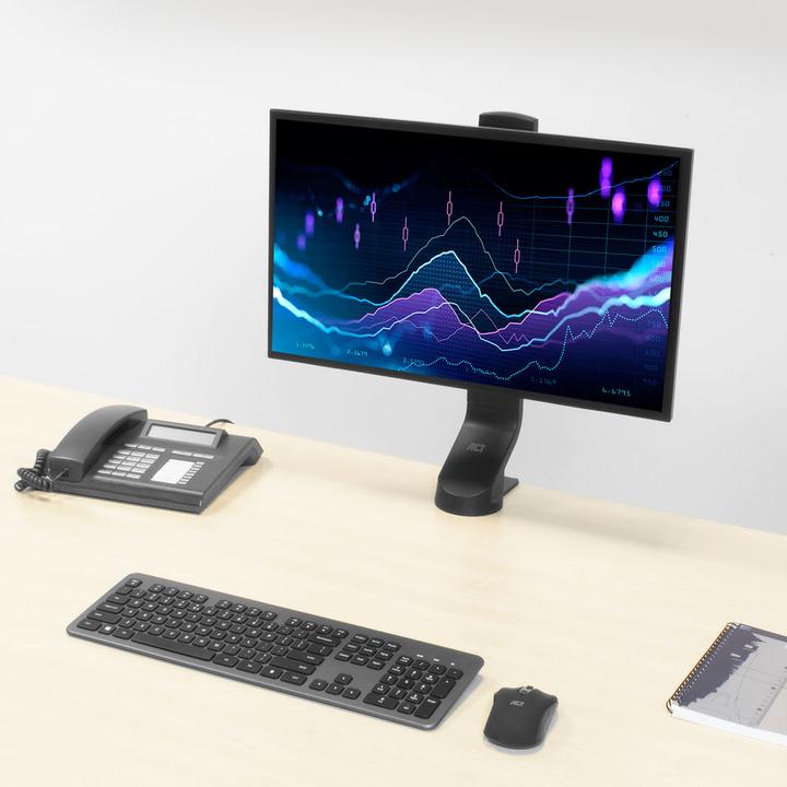 Produktbild Monitor Desk Mount, 1 screen up to 32ö, with thumb screw (Tisch, 32")