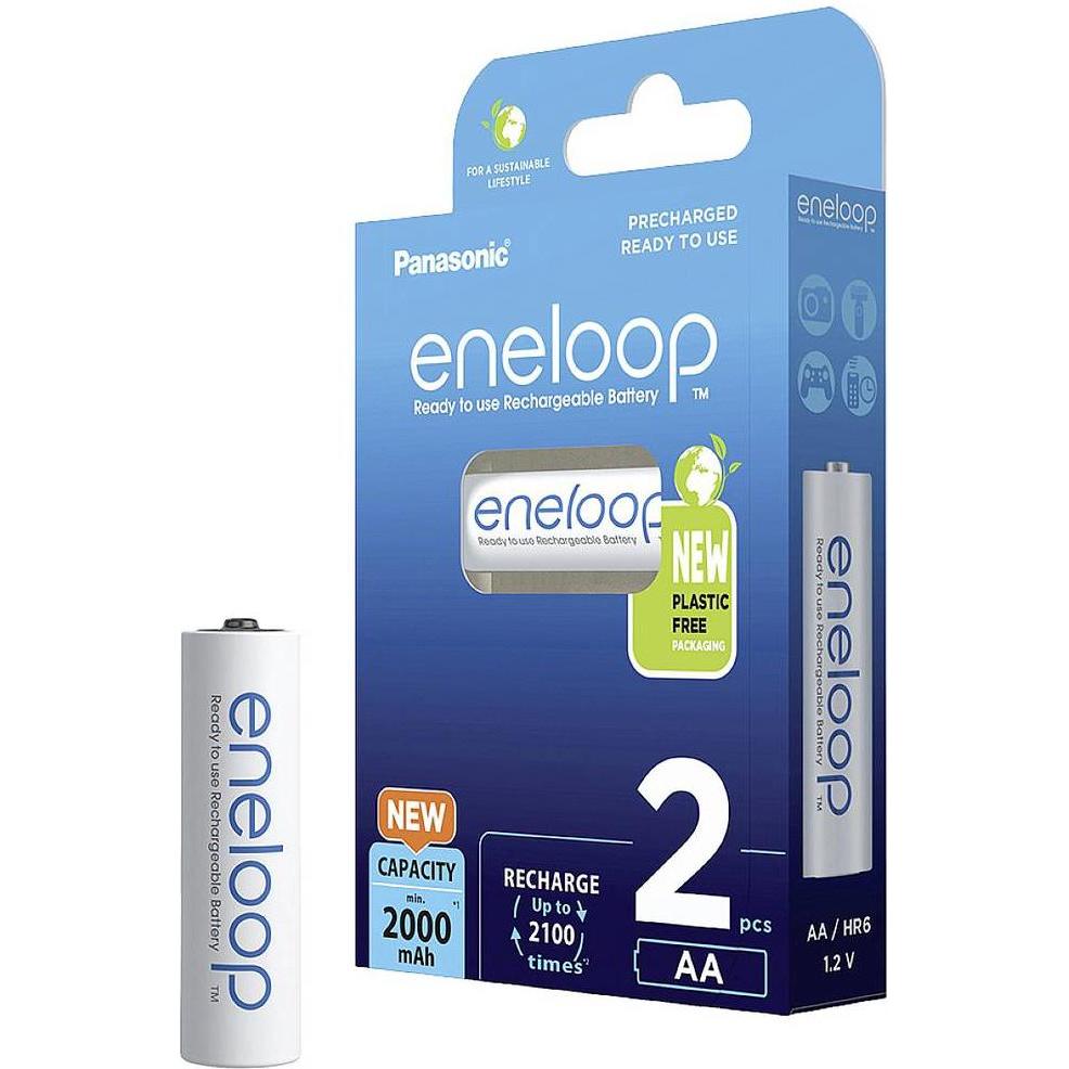 Panasonic eneloop (2 Stk., AA, 1900 mAh), Batterien + Akkus