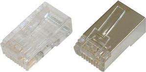 Actual product image Digitus CAT 6A modular plug, 8P8C, shielded for solid conductors AWG 22 - 23, 100 pieces pack