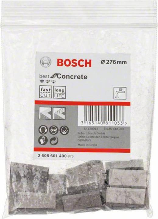 Actual product image Bosch Professional Zubehör Segments for diamond core bits UNC Best for Concrete 17 (276 millimetres)