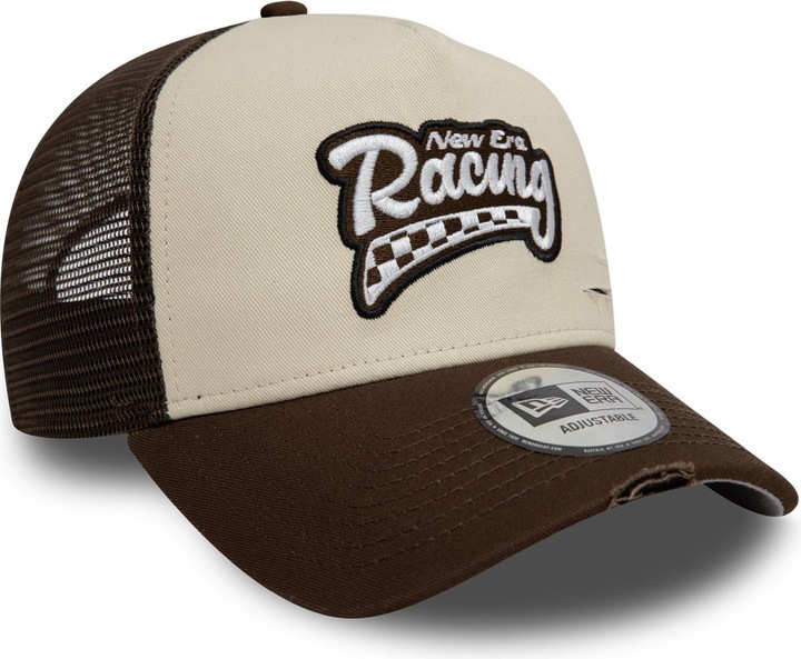 Image du produit New Era Mesh Trucker Cap - Motorsport Racing Beige (Taille unique)