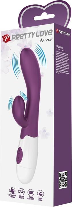 Image du produit Pretty Love Vibromasseur Alvis Rabbit & Points G Violets