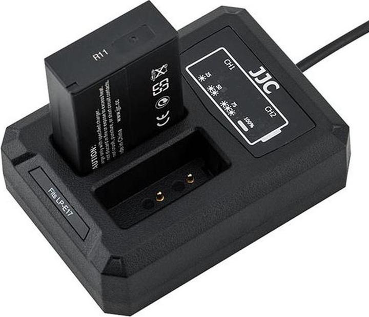 Image du produit JJC Canon DCH LPE17 USB Dual Battery Charger (voor Canon LP/E17 accu) (Chargeur de batterie d'appareil photo)