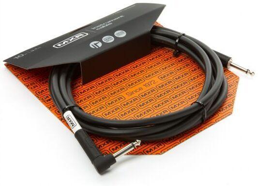Actual product image Mxr Standard Instrument Cable with Right Angle Connector, 3m, Black (3 m)