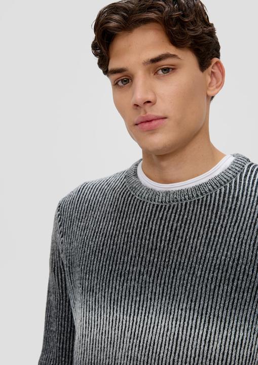 Image du produit s.Oliver Strickpullover Strickpullover mit Rippblende (M, XL)