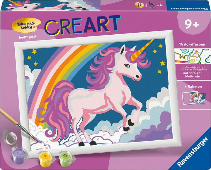 Actual product image Ravensburger CreArt - Painting by numbers 23996 - Pink unicorn - from 9 years