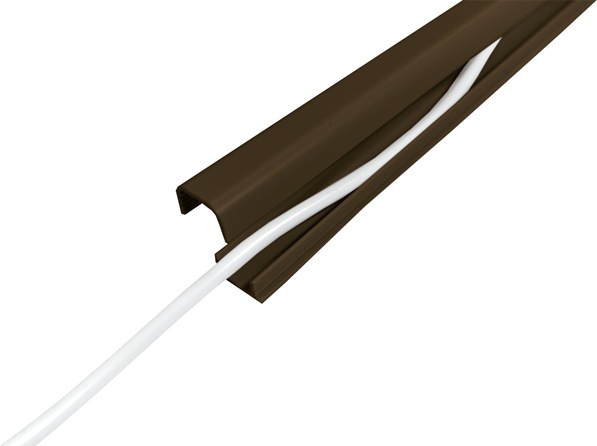 Immagine prodotto Steffen Canalina multi cavo 11x9mm 4 aste 1m autoadesiva marrone (Tubazione, 100 cm)