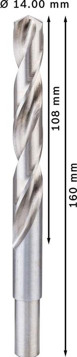 Image du produit Bosch Professional Zubehör Foret hélicoïdal PRO Metal HSS-G, 14 x 108 x 160 mm (14 mm)