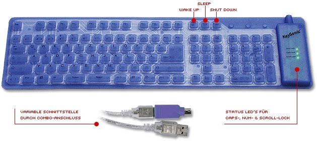 Produktbild KeySonic Ack-109 (DE, Kabelgebunden)