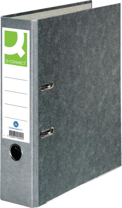 Actual product image Q-Connect Folder cardboard A4 80 mm grey (A4, 80 mm, 1 Piece)