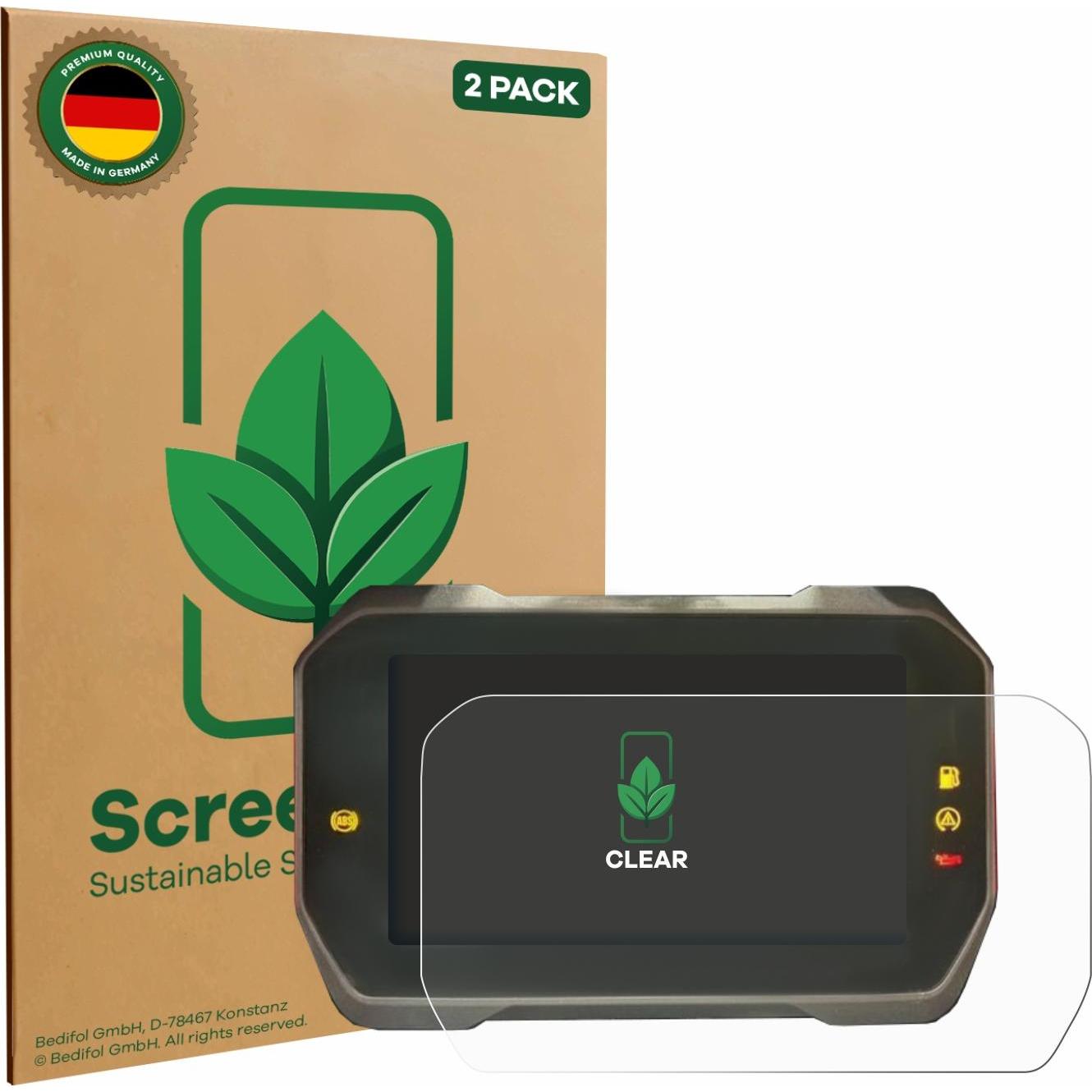 ScreenLeaf, Fahrzeug Navigation Zubehör, Schutzfolie nachhaltiger Displayschutz Display Schutz Folie Klar Transparent