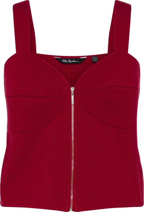 Immagine prodotto Ulla Popken Bra top smanicato dal taglio aderente con zip e maglia fine (54)