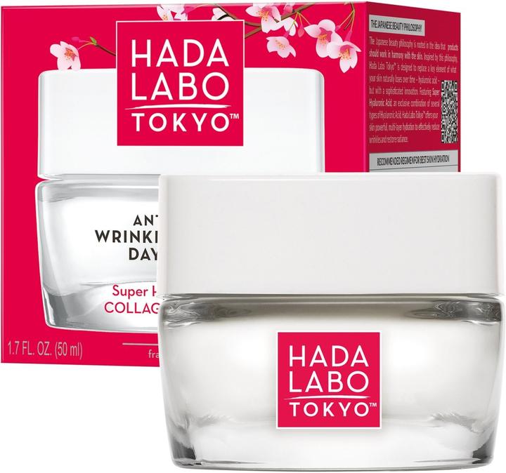 Hada Labo Tokyo Anti-Ageing Wrinkle Reducer Day Cream with Super Hyaluronic (50 ml, Day cream)