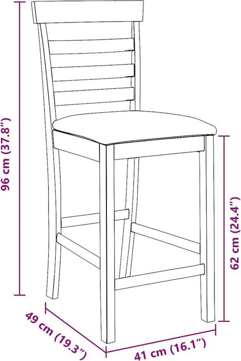 Produktbild vidaXL Barhocker