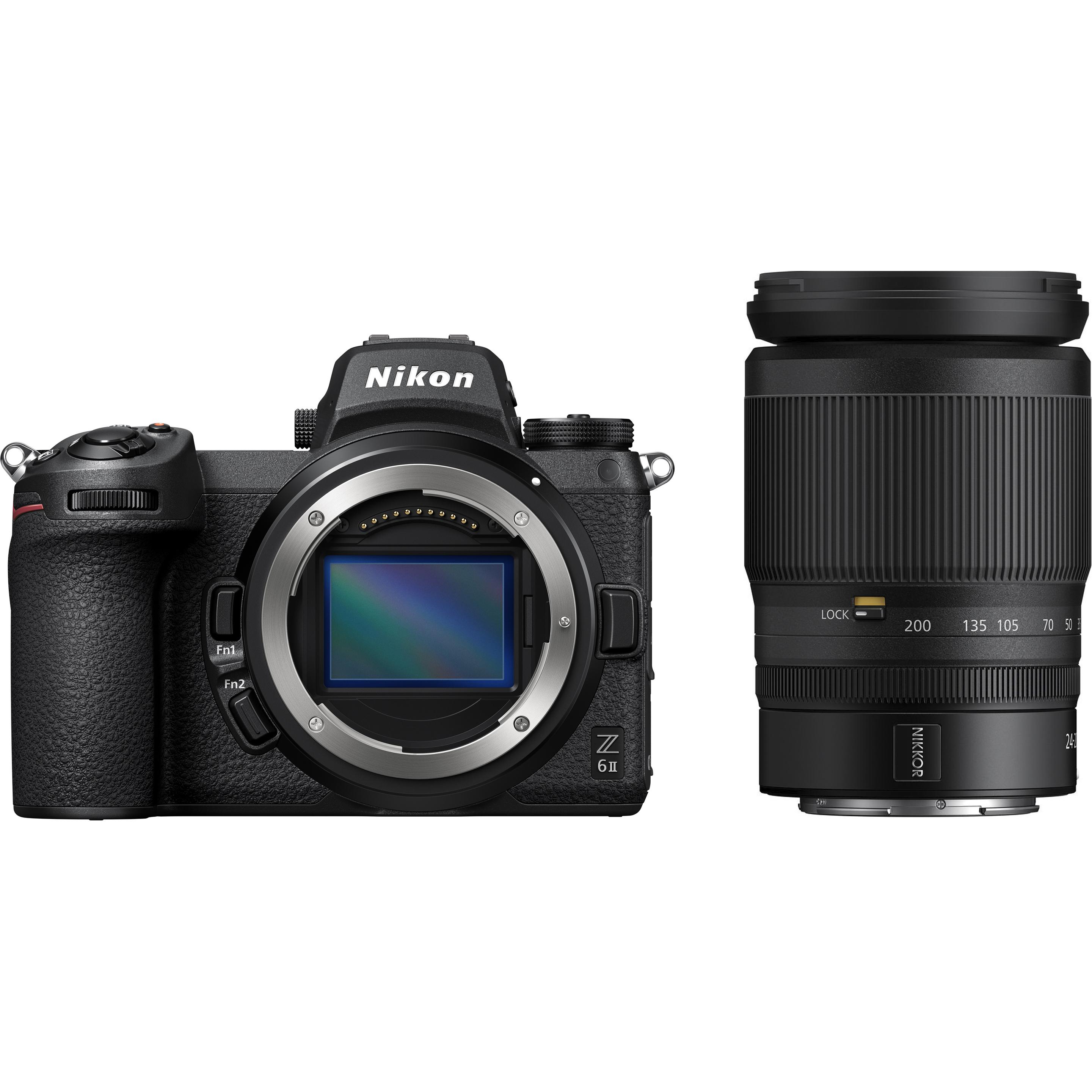 Nikon Z6 II Kit (24 - 200 mm, 24.50 Mpx, Vollformat), Kamera, Schwarz
