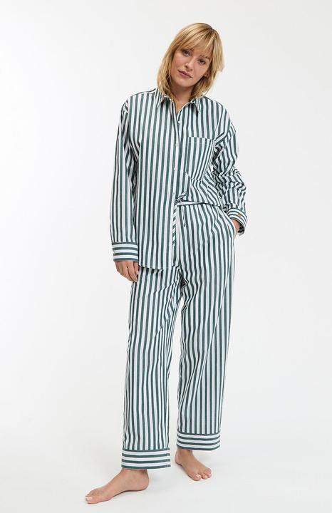 Produktbild La Redoute Collections Gestreifter Pyjama Carlita aus Popeline (XL)