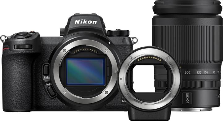 Image du produit Nikon Z 6 II avec adaptateur FTZ (24 - 200 mm, 24.50 Mpx, Plein format)