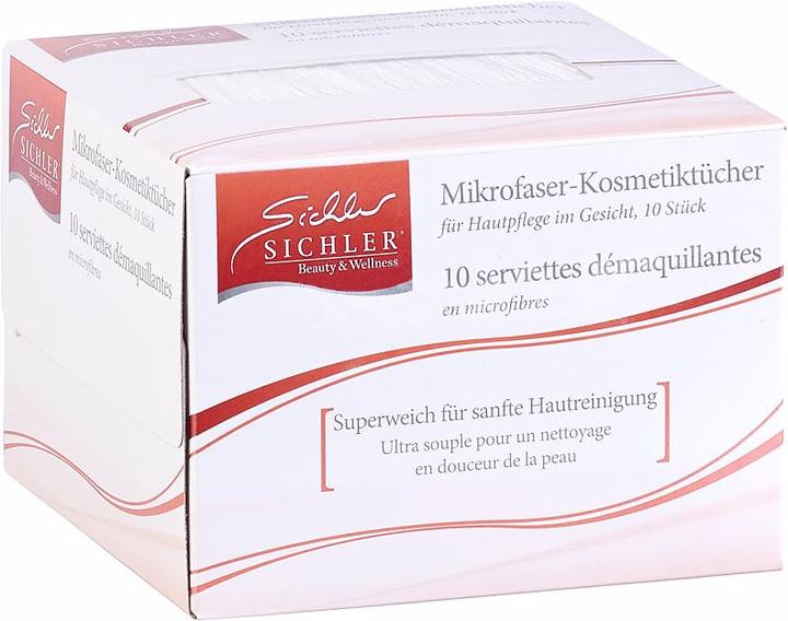 Actual product image Sichler Eco-friendly microfiber cosmetic wipes for face care, 80pcs.