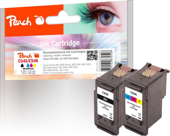 Produktbild Peach Tinte Canon PG-545/CL-546 Multi Pack (BK)