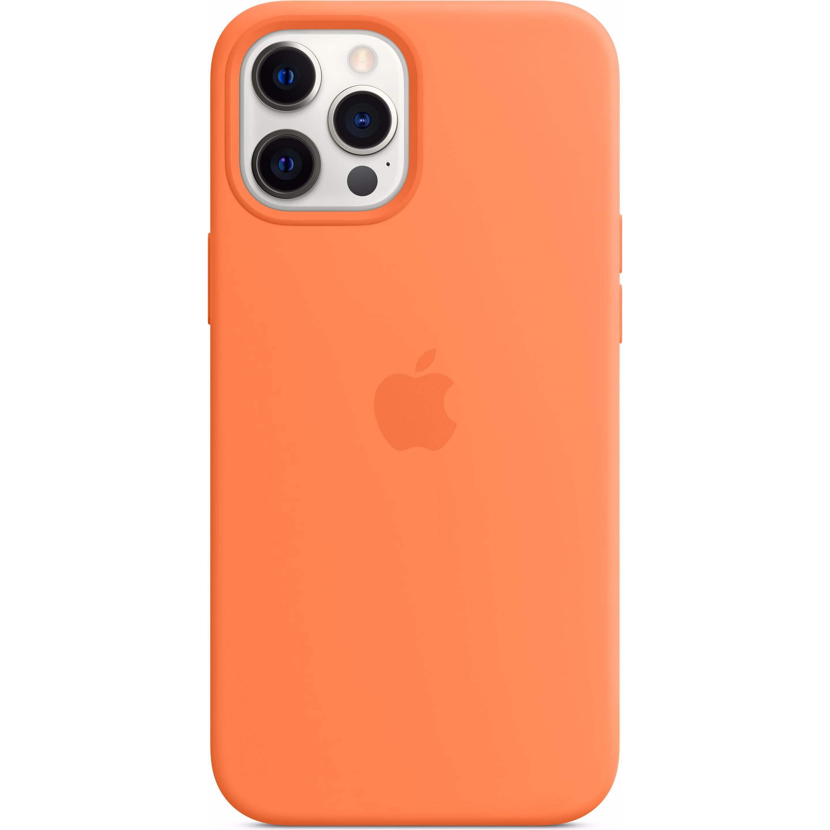 Thumbnail - Apple Silikon Case mit MagSafe (Apple iPhone 12 Pro Max), Smartphone Hülle, Orange