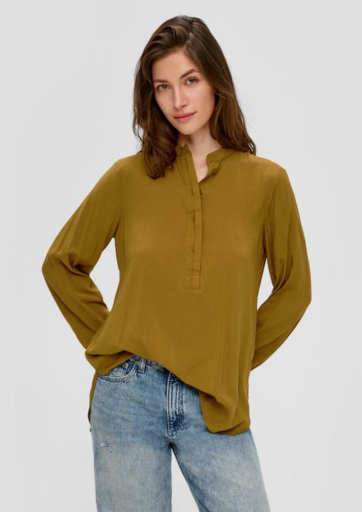 Produktbild s.Oliver Bluse Viskosebluse mit gerafften Details (36)