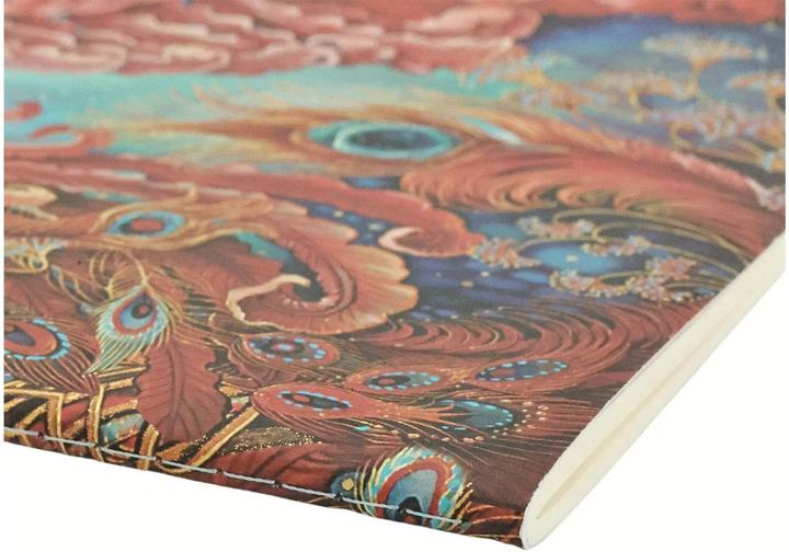 Actual product image Paperblanks Notebook "Glücksvögel" A4, lined, blue / red (A4, Lined, Soft cover)