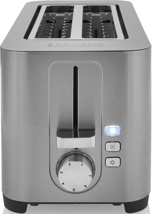 Image du produit Princess Grille-pain en acier 142402, 2 fentes longues - 7 MARCHES réglables - 1400 W