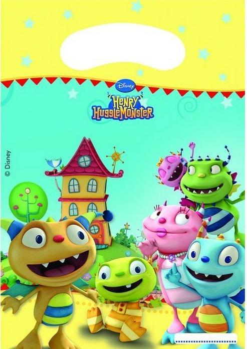 Immagine prodotto Henry Hugglemonster Sacchetti per feste con figure in confezione da 6 (6 pz.)