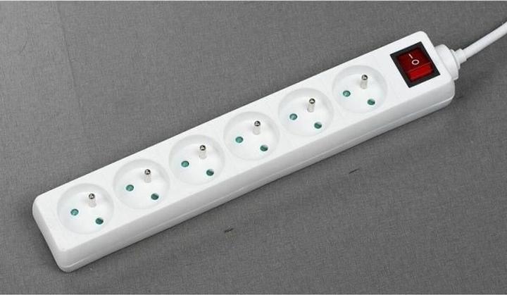 Produktbild GAO Steckerleiste mit 6 Steckdosen und Schalter (1,4 m) (6x, CEE 7/4, 1.40 m)