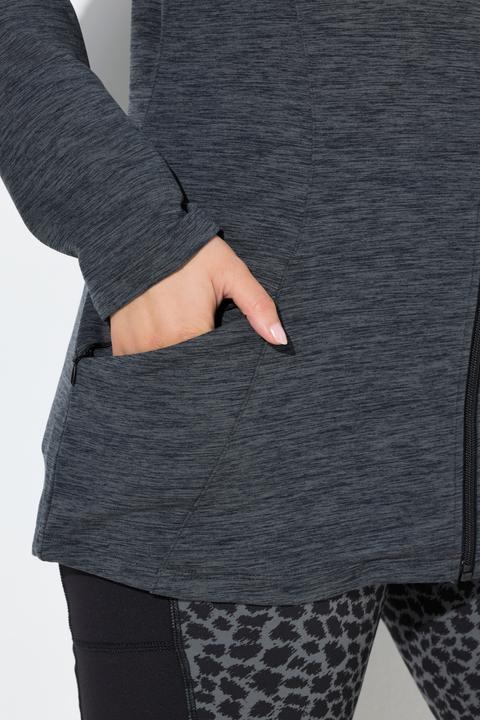 Actual product image Ulla Popken Quick Drying Zip Up Sweatshirt (56)