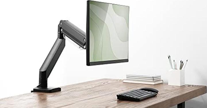 Actual product image Digitus Universal Single Monitor Mount with Gas Spring and Clamp Mount (Table, 35")