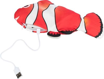 Actual product image Trixie Wriggle fish toy, cat toy, white (Catmint toy)