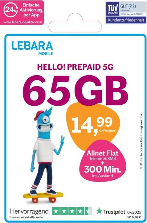Actual product image Lebara Hello! M
